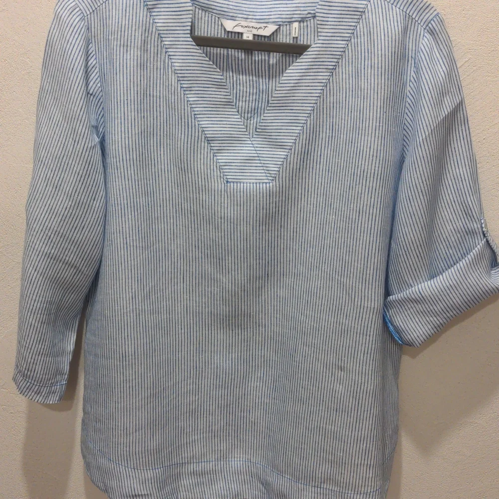 Foxcroft Linen Blouse Size 14 - Picture 1 of 4